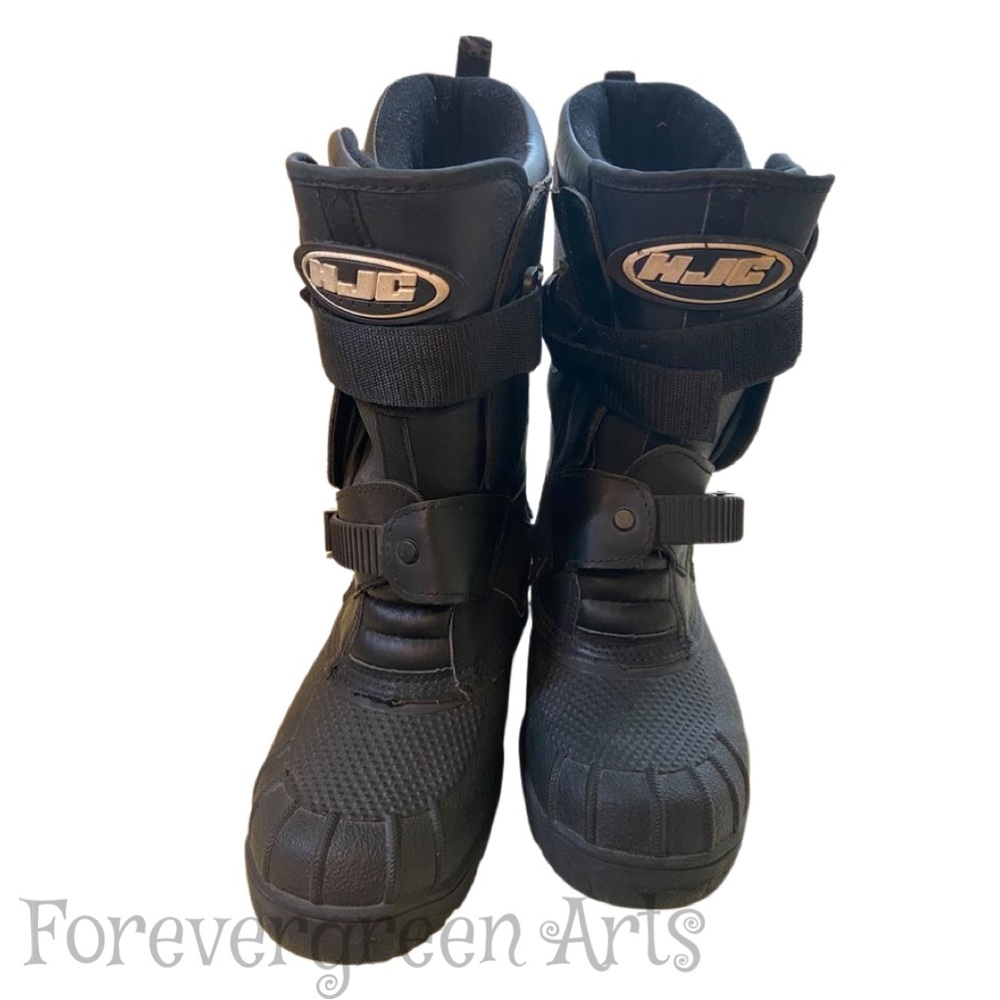 Black HJC SNOWMOBILE BOOTS BOOT SNOW WINTER SIZE 6.